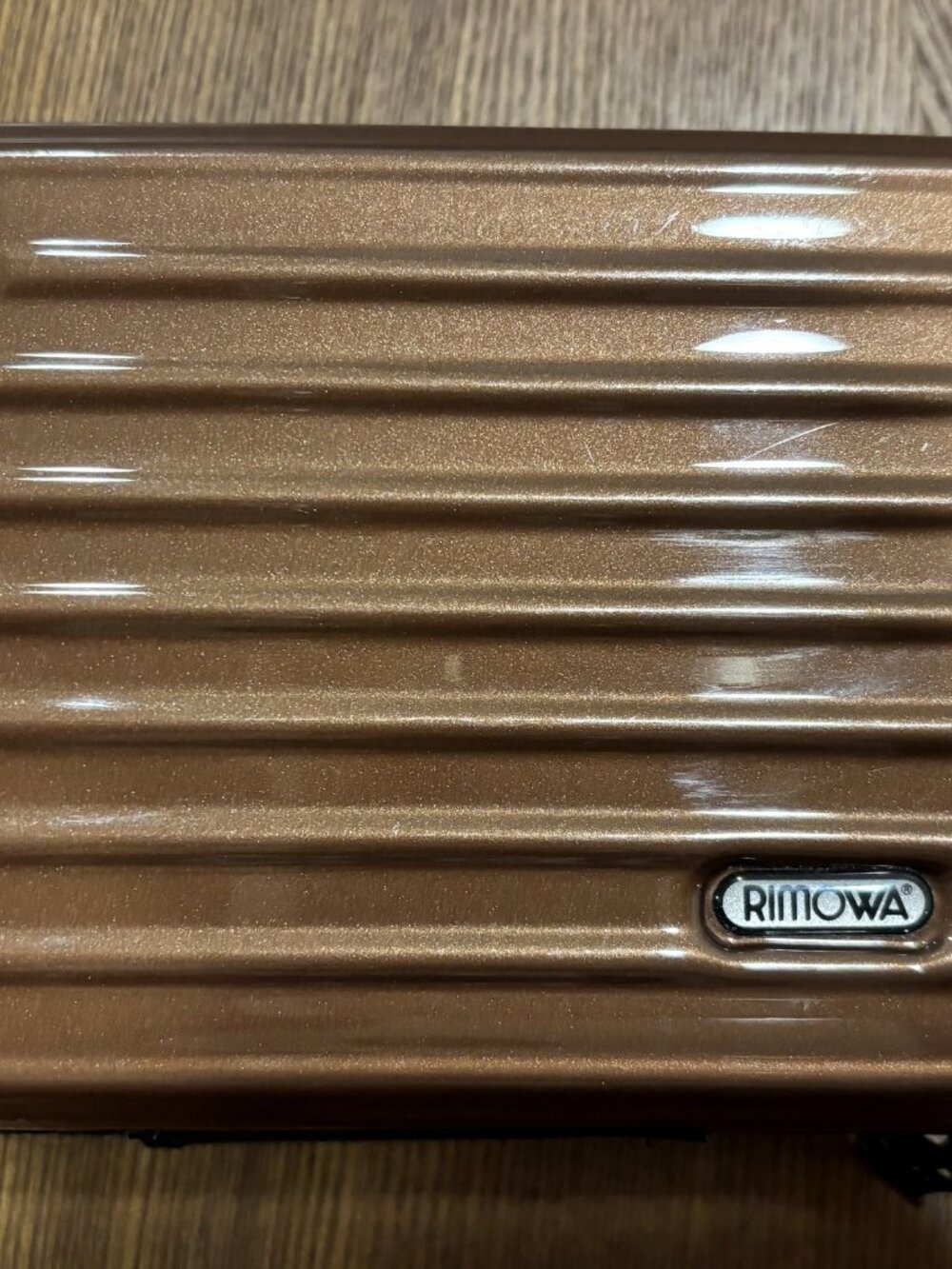 RIMOWA x Lufthansa First Class Amenity Kit, Metallic Bronze Hard Case
